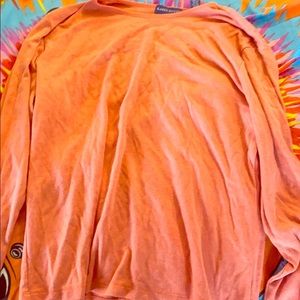 Karen Scott orange shirt